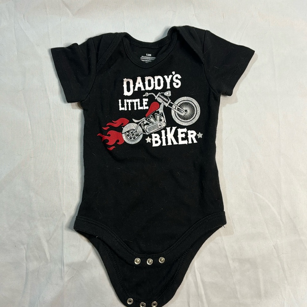 Daddy’s Little Biker Onesie, 12 months